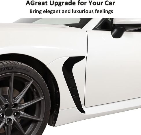 Car Side Fender Side Air Vent Cover Trim for Subaru BRZ Toyota 86 2022 Fender Side Gills Air Vent Decorative Side Wing Sticker (Carbon Fiber) in Saudi Arabia