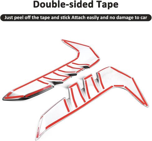 Car Side Fender Side Air Vent Cover Trim for Subaru BRZ Toyota 86 2022 Fender Side Gills Air Vent Decorative Side Wing Sticker (Carbon Fiber) in Saudi Arabia