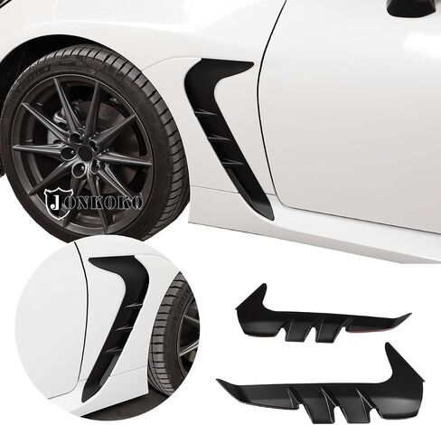 Car Side Fender Side Air Vent Cover Trim for Subaru BRZ Toyota 86 2022 Fender Side Gills Air Vent Decorative Side Wing Sticker (Carbon Fiber) in Saudi Arabia