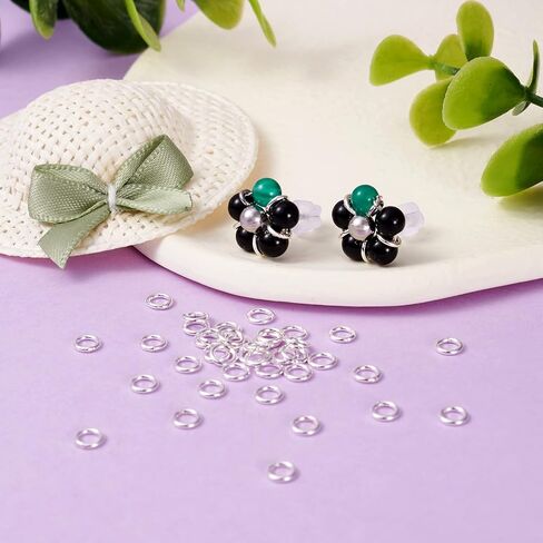 Craftdady 50pcs 4mm Soldered Jump Rings 925 Sterling Silver Closed O Rings for Jewelry Crafts Making in Saudi Arabia