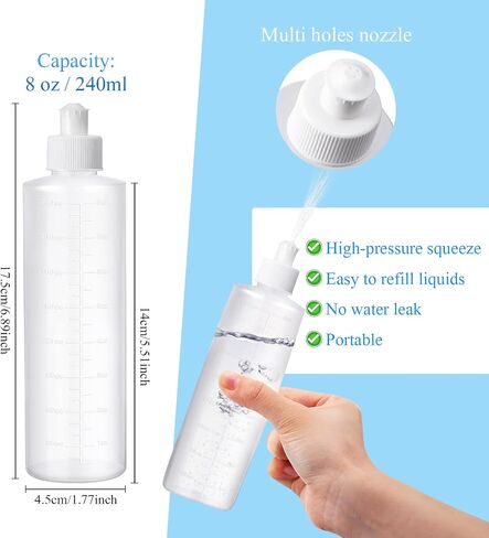 Weewooday 12 Pcs Perineal Squirt Bottle 8oz Perineal Lavette Irrigation Bottle Hygiene Bottle Postpartum Cleansing Wash Bottle for Mom After Birth Postpartum Care Soothe Clean Perineal Area Bidet Use in Saudi Arabia