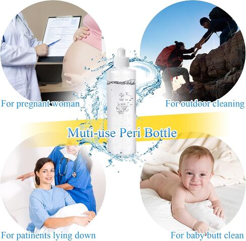 Weewooday 12 Pcs Perineal Squirt Bottle 8oz Perineal Lavette Irrigation Bottle Hygiene Bottle Postpartum Cleansing Wash Bottle for Mom After Birth Postpartum Care Soothe Clean Perineal Area Bidet Use in Saudi Arabia