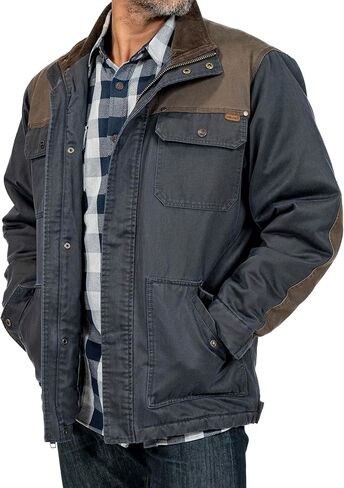 معطف رجالي من Legendary Whitetails Tough as Buck Chore، وسترة الحظيرة والميدان، ملابس عمل كبيرة وطويلة، مبطنة بالفانيلا in Kuwait