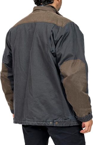 معطف رجالي من Legendary Whitetails Tough as Buck Chore، وسترة الحظيرة والميدان، ملابس عمل كبيرة وطويلة، مبطنة بالفانيلا in Kuwait