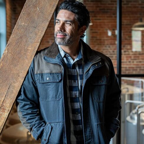 معطف رجالي من Legendary Whitetails Tough as Buck Chore، وسترة الحظيرة والميدان، ملابس عمل كبيرة وطويلة، مبطنة بالفانيلا in Kuwait