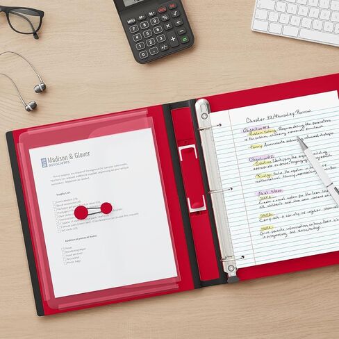 Staples 807711 1.5-Inch 3-Ring Better Binder Red (18369) in Saudi Arabia