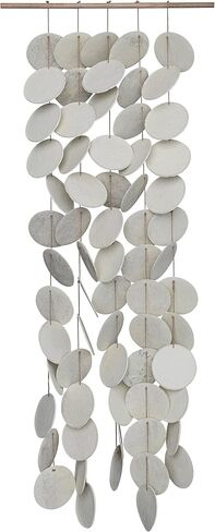 Creative Co-Op 56 Inches Handmade Paper Mache Hanging, Cream Wall Decor in Saudi Arabia