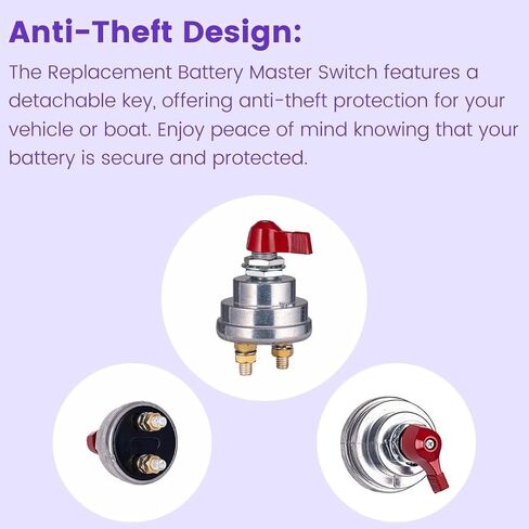 DTS Master Battery Disconnect Kill Switch | SPST Cut Off for Marine and Automotive | Enhanced Security and Reliable Performance in Saudi Arabia