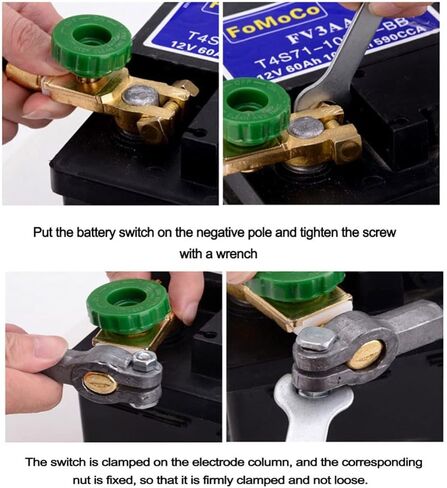 مفتاح فصل البطارية العلوي، عازل مفتاح البطارية الرئيسي لفصل الطاقة لمركبات الجرارات والشاحنات والمركبات RV in Kuwait