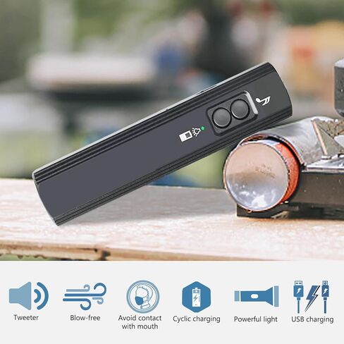 صفارة Folgtek الإلكترونية عالية الحجم، صفارة طوارئ وشعلة محمولة، صفارة حكم مضادة للنفخ مع مصباح يدوي وحبل للمدربين والمعلمين والشرطة والتخييم في الهواء الطلق وركوب القوارب والمشي لمسافات طويلة in Kuwait