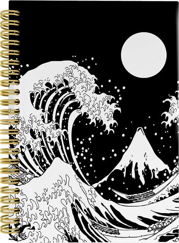Knibeo Native American Eagle Viking Raven Runes Odin God of War Lined Hardcover Spiral Notebook Journal 5.5×8.3 Inch, College Ruled Notebook for Work Notes Journaling,Gifts for Vikings in Saudi Arabia