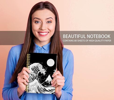 Knibeo Native American Eagle Viking Raven Runes Odin God of War Lined Hardcover Spiral Notebook Journal 5.5×8.3 Inch, College Ruled Notebook for Work Notes Journaling,Gifts for Vikings in Saudi Arabia