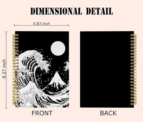 Knibeo Native American Eagle Viking Raven Runes Odin God of War Lined Hardcover Spiral Notebook Journal 5.5×8.3 Inch, College Ruled Notebook for Work Notes Journaling,Gifts for Vikings in Saudi Arabia