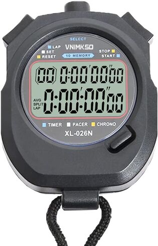 VNIMKSO Professional Digital Stopwatch Timer, Sports Stopwatch, Portable Chronograph Timer Stopwatch Alarm Clock Calendar Clock with Alarm for Sports Coaches and Referees in Saudi Arabia