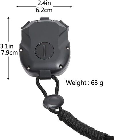 VNIMKSO Professional Digital Stopwatch Timer, Sports Stopwatch, Portable Chronograph Timer Stopwatch Alarm Clock Calendar Clock with Alarm for Sports Coaches and Referees in Saudi Arabia