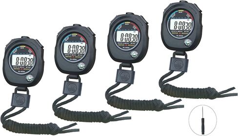 BESTWYA Digital Stopwatch, Large LCD Screen Handheld Count Up Timer with Time Calendar Clock Function in Kuwait