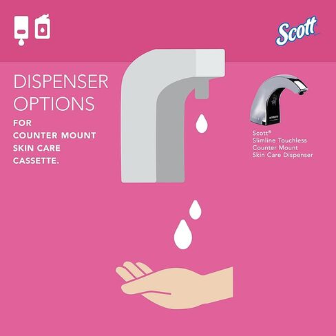صابون يد رغوي من Scott® مع مرطبات (11280)، عبوات صابون يد توضع تحت المنضدة باللون الوردي برائحة الزهور سعة 1.5 لتر لموزعات Scott® Slimline وKimberly-Clark Professional® المضادة للتركيب (زجاجتان/علبة) in Saudi Arabia