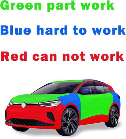 أداة سحب دنت السيارة، سعة شفط تزيد عن 50 رطلًا، أدوات إزالة إصلاح دنت السيارة، أداة سحب كأس شفط 2.15 بوصة لمقبض النافذة، المرآة، الأشياء المتحركة، عبوتان in Kuwait