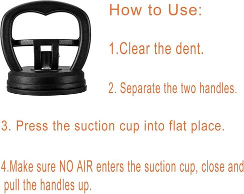 أداة سحب دنت السيارة، سعة شفط تزيد عن 50 رطلًا، أدوات إزالة إصلاح دنت السيارة، أداة سحب كأس شفط 2.15 بوصة لمقبض النافذة، المرآة، الأشياء المتحركة، عبوتان in Kuwait