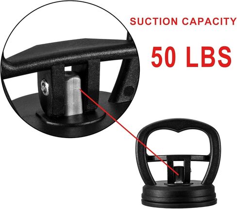 أداة سحب دنت السيارة، سعة شفط تزيد عن 50 رطلًا، أدوات إزالة إصلاح دنت السيارة، أداة سحب كأس شفط 2.15 بوصة لمقبض النافذة، المرآة، الأشياء المتحركة، عبوتان in Kuwait