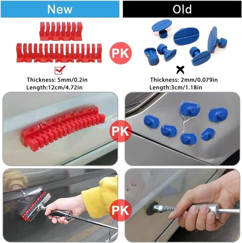 Sonrinss Dent Puller Kit - Paintless Dent Removal Tools for Easy and Efficient Car Dent Repair - Automotive Repair Equipment with T-Bar,Dent Hammer Puller for Car Dents/Auto Dents/Hail Damage Removal in Kuwait