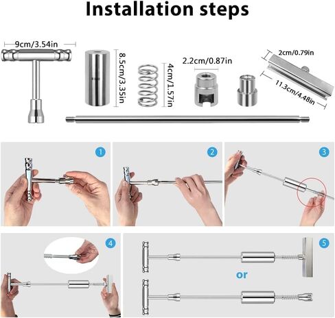 Sonrinss Dent Puller Kit - Paintless Dent Removal Tools for Easy and Efficient Car Dent Repair - Automotive Repair Equipment with T-Bar,Dent Hammer Puller for Car Dents/Auto Dents/Hail Damage Removal in Kuwait