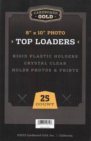 Cardboard Gold 8" x 10" Photo Top Loaders (25ct) - Next Generation Archival Protection in Saudi Arabia
