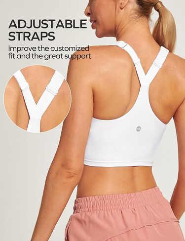 Ewedoos Women's Swim Bra Adjustable Strap Padded Sports Bra Swimsuit Top Swimming Bra Modest Swim Tops Women Top Only in Kuwait