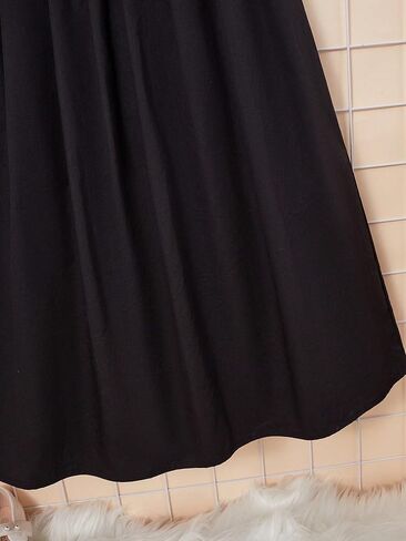 تنورة طويلة للفتيات من SweatyRocks على شكل حرف A بخصر عالي المرونة ومطويات in Kuwait