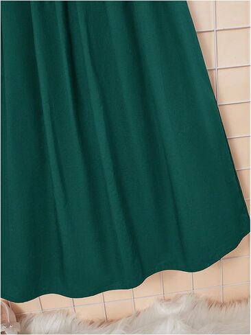 SweatyRocks Girl's A Line Skirts High Elastic Waisted Pleated Swing Maxi Skirt in Saudi Arabia