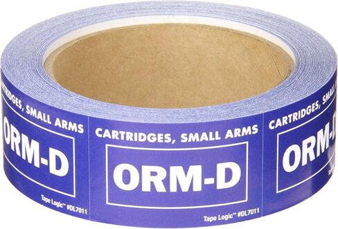 Tape Logic 1 3/8 x 2 1/4" - "Cartridges, Small Arms ORM-D" Labels in Saudi Arabia
