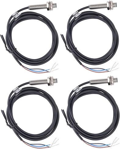4 مجموعات من مفاتيح القرب بقطر 8 مم حثي PNP DC 3 أسلاك، استجابة سريعة، كشف المعادن، مؤشر LED، IP67 مقاوم للماء، مقاوم للزيت 4 مجموعات من مفاتيح مستشعر القرب in Saudi Arabia
