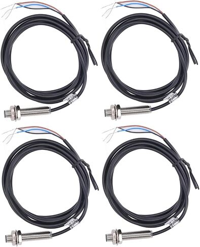 4 مجموعات من مفاتيح القرب بقطر 8 مم حثي PNP DC 3 أسلاك، استجابة سريعة، كشف المعادن، مؤشر LED، IP67 مقاوم للماء، مقاوم للزيت 4 مجموعات من مفاتيح مستشعر القرب in Saudi Arabia