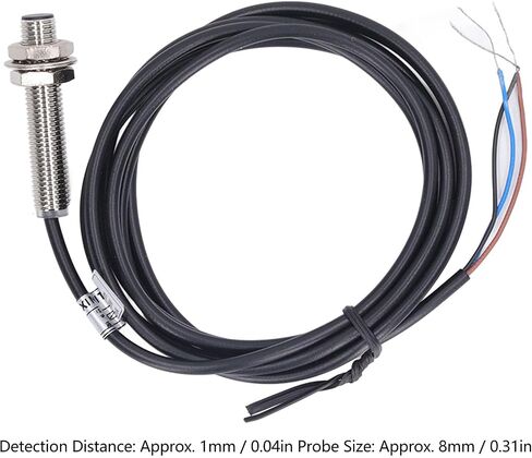 4 مجموعات من مفاتيح القرب بقطر 8 مم حثي PNP DC 3 أسلاك، استجابة سريعة، كشف المعادن، مؤشر LED، IP67 مقاوم للماء، مقاوم للزيت 4 مجموعات من مفاتيح مستشعر القرب in Saudi Arabia