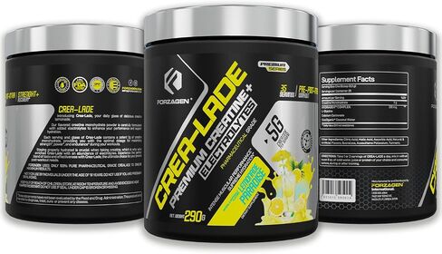 Forzagen CREA-Lade 35 Servings, Premium Creatine Monohydrate with Electrolytes Flavored Lemonade Paradise in Saudi Arabia