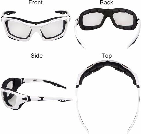 WYND Blocker Motorcycle Riding Glasses Extreme Sports Wrap Sunglasses (Black/Smoke) in Saudi Arabia