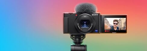 Sony ZV-1F Vlog Camera for Content Creators and Vloggers (White) Bundle with Accessory Kit, Case (Black), Battery Pack with Charger, Memory Carrying Case and 6 SD Cards, Card Reader (6 Items) in Saudi Arabia