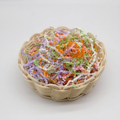 حشو أجاد الورق المجعد من واكاباكا (1 رطل) لتغليف الهدايا وحشو السلة | الألوان المختلطة للمهرجانات | واكاباكا (مختلط اللون) in Saudi Arabia