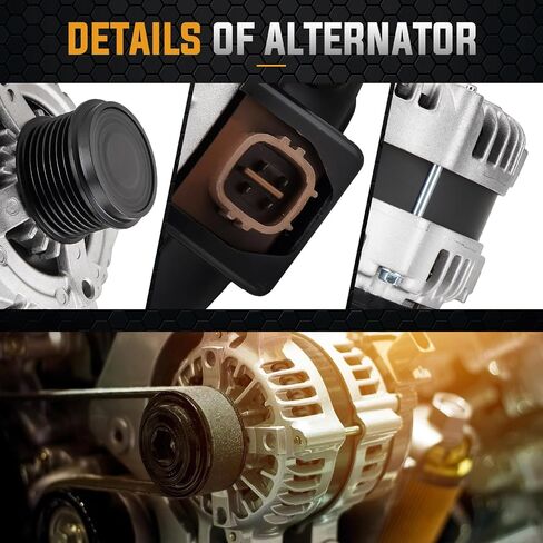Alternator 3.5 3.5L Replacement Compatible with 07-18 Lexus ES350 3.5L, 07-09 RX350, 05-18 Toyota Avalon, 08-13 Highlander, 09-16 Venza Replace 104210-2100, 27060-0P151-84 in Saudi Arabia