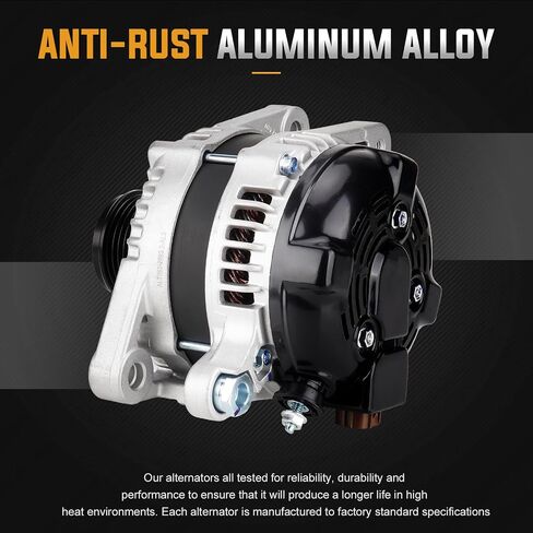 Alternator 3.5 3.5L Replacement Compatible with 07-18 Lexus ES350 3.5L, 07-09 RX350, 05-18 Toyota Avalon, 08-13 Highlander, 09-16 Venza Replace 104210-2100, 27060-0P151-84 in Saudi Arabia