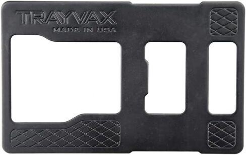 Trayvax RFID لوحة مدرعة، طول 3.375 بوصة، أسود، للاستخدام اليومي، حامل بطاقات in Kuwait