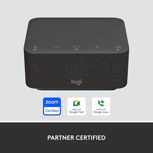 لوجيتك - قاعدة لوجي، محطة إرساء كمبيوتر محمول USB C الكل في واحد، مكبر صوت، ميكروفونات عازلة للضوضاء، بلوتوث، HDMI، لنظام التشغيل Windows/macOS، معتمد للتكبير، Google Meet، Google Voice - أبيض in Kuwait