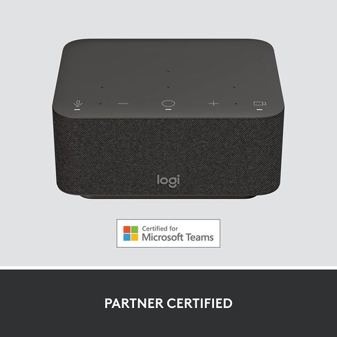 Logitech - Logi Dock, All-in-One USB C Laptop Docking Station, Speakerphone, Noise Canceling Mics, Bluetooth, HDMI, for Windows/macOS, Certified for Zoom, Google Meet, Google Voice - White in Saudi Arabia