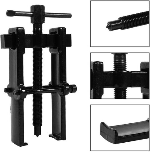 Qiilu Two Jaw Bearing Puller, Adjustable Two Jaw Puller Remover for Removal Bearing or Gears, Pulley, and Flywheel, Motorcycle Car Auto Removing Kit 6" in Saudi Arabia