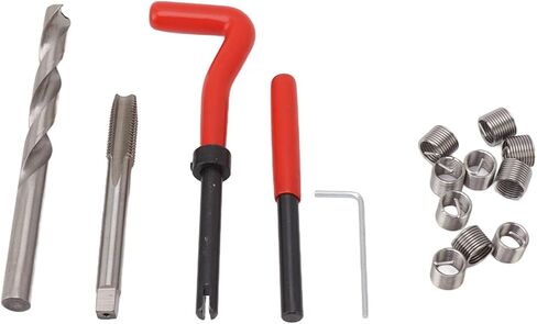 M6x1.25 Thread Repair Kit, Thread Repair Tool Kit Bent Handle Easy To Use Carbon Steel M6x1.25 Uniform Force High Hardness for Home in Saudi Arabia