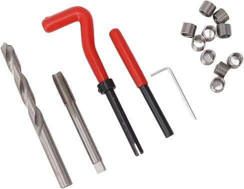 M6x1.25 Thread Repair Kit, Thread Repair Tool Kit Bent Handle Easy To Use Carbon Steel M6x1.25 Uniform Force High Hardness for Home in Saudi Arabia