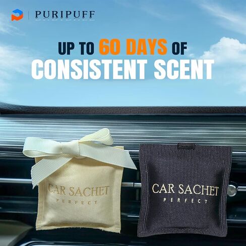 كيس معطر جو من بوريباف، كيس معطر يدوم طويلاً لدرج أو خزانة السيارة والمنزل، عطر نظيف وأنيق يناسب أي مساحة in Kuwait