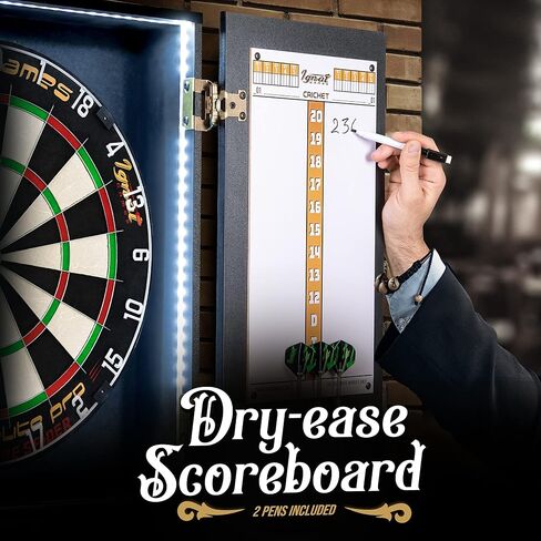 IgnatGames Dart Board Professional Set - Competition Size Kenyan Sisal Dart Board for Adults with 6 Professional Steel Darts - Staple-Free Ultra-Thin Wire Spider Dartboard + Accessories & Mounting Kit in Kuwait