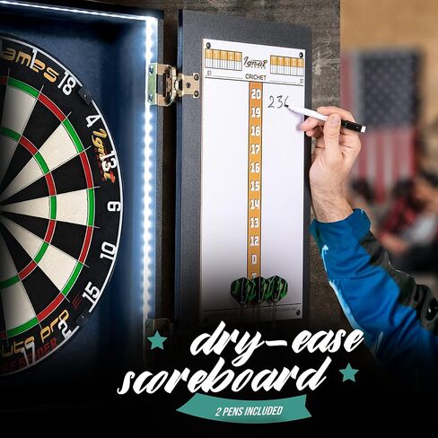 IgnatGames Dart Board Professional Set - Competition Size Kenyan Sisal Dart Board for Adults with 6 Professional Steel Darts - Staple-Free Ultra-Thin Wire Spider Dartboard + Accessories & Mounting Kit in Kuwait