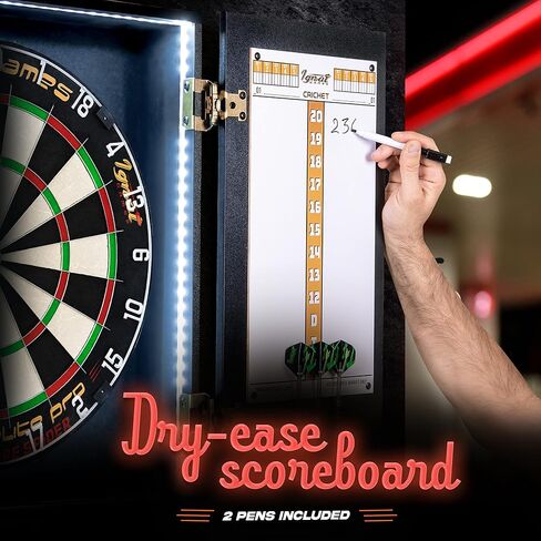 IgnatGames Dart Board Professional Set - Competition Size Kenyan Sisal Dart Board for Adults with 6 Professional Steel Darts - Staple-Free Ultra-Thin Wire Spider Dartboard + Accessories & Mounting Kit in Kuwait